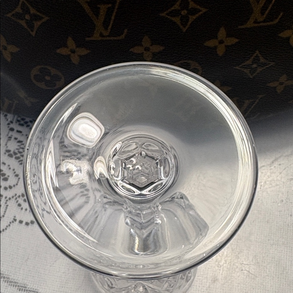 Irish cavnCrystal Wine Glasses 6 Inishfree pattern 1990 - Picture 5 of 6